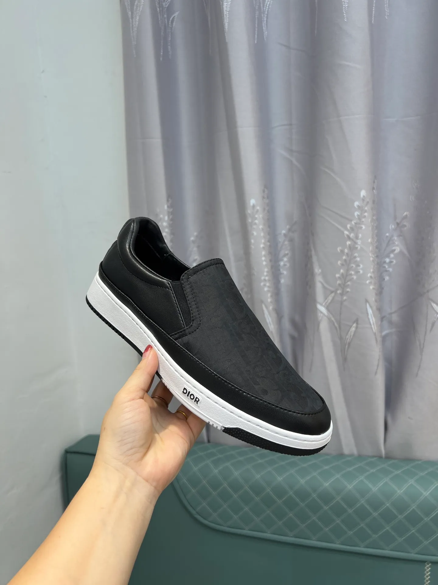 Men's shoes 💰420 [Dior] 🔝The latest masterpiece of high-end men's shoes brand: original special cloth fabric imported from Italy + cowhide + imported sheepskin lining 🔥Original toe-cap rubber outsole Soft and comfortable, making walking more convenient and comfortable! Size: 38-44 (45 can be customized)